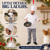 Custom Photo Chef Tiny Pancake Acrylic Ornament — Product details