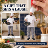 Custom Photo Chef Tiny Pancake Acrylic Ornament — Gift inspiration