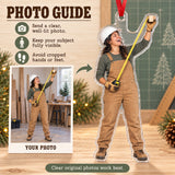 Custom Photo Builder Tape Measure Acrylic Ornament — Personalization guide