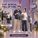 Custom Photo IT Cable Spaghetti Acrylic Ornament — Flat acrylic material