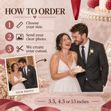 Custom Photo Wedding Cake Nose Acrylic Ornament — How to order