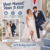 Custom Photo Sneakers Under the Dress Acrylic Ornament — Personalization example