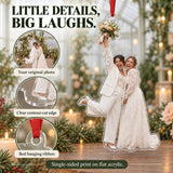 Custom Photo Bouquet and Big Grin Acrylic Ornament — Product details