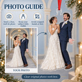 Custom Photo First Look Laugh Acrylic Ornament — Personalization guide