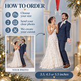 Custom Photo First Look Laugh Acrylic Ornament — How to order