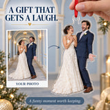 Custom Photo First Look Laugh Acrylic Ornament — Gift inspiration