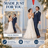 Custom Photo First Look Laugh Acrylic Ornament — Production and delivery
