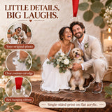 Custom Photo Wedding Photo Photobomb Acrylic Ornament — Product details