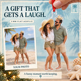 Custom Photo Honeymoon Hat Swap Acrylic Ornament — Gift inspiration