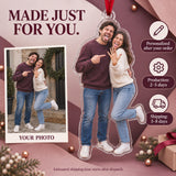 Custom Photo Ring Selfie Goof Acrylic Ornament — Production and delivery