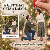 Custom Photo Proposal Surprise Face Acrylic Ornament — Gift inspiration