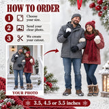 Custom Photo Snowball Truce Acrylic Ornament — How to order