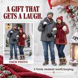 Custom Photo Snowball Truce Acrylic Ornament — Gift inspiration