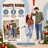 Custom Photo Height Difference High Five Acrylic Ornament — Personalization guide