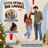 Custom Photo Height Difference High Five Acrylic Ornament — Product details