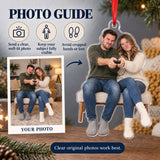 Custom Photo Remote Truce Couple Acrylic Ornament — Personalization guide