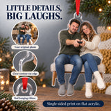 Custom Photo Remote Truce Couple Acrylic Ornament — Product details