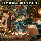 Personalized Funny Giant Bass Catch Acrylic Ornament — Gift inspiration