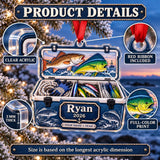 Personalized Saltwater Captain Cooler Acrylic Ornament — How to order