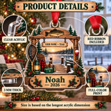 Personalized First Catch Dock Keepsake Acrylic Ornament — How to order