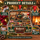 Personalized Grandpas Lucky Lure Cabinet Acrylic Ornament — How to order