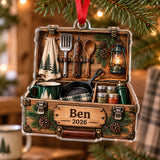 Personalized Camp Kitchen Chuck Box Acrylic Ornament — Main design