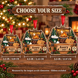 Personalized Smores Campfire Kit Acrylic Ornament — Personalization example