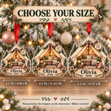 Personalized Glamping Canvas Tent Acrylic Ornament — Personalization example