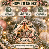 Personalized Glamping Canvas Tent Acrylic Ornament — Product details