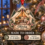 Personalized Glamping Canvas Tent Acrylic Ornament — Production and delivery