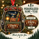 Personalized Hammock and Lantern Pack Acrylic Ornament — Personalization guide