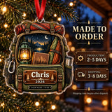 Personalized Hammock and Lantern Pack Acrylic Ornament — Production and delivery