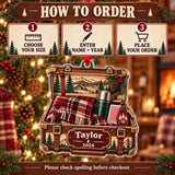 Personalized Cabin Weekend Trunk Acrylic Ornament — Product details