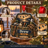 Personalized Duck Camp Blind Bag Acrylic Ornament — How to order