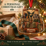 Personalized Turkey Hunter Vest Acrylic Ornament — Gift inspiration