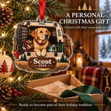 Personalized Hunting Dog Field Crate Acrylic Ornament — Gift inspiration
