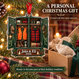 Personalized Father and Son Deer Camp Locker Acrylic Ornament — Gift inspiration