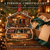Personalized Vintage Deer Camp Cabin Acrylic Ornament — Gift inspiration