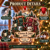 Personalized Hiking Couple Double Pack Acrylic Ornament — How to order