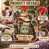 Personalized Grandma Trail Boss Tote Acrylic Ornament — How to order