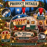 Personalized Vintage Travel Trailer Acrylic Ornament — How to order