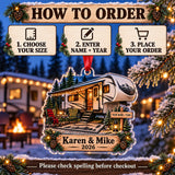 Personalized Fifth Wheel Camper Acrylic Ornament — Product details