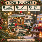 Personalized Class C Family Camper Acrylic Ornament — Product details
