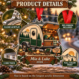 Personalized Teardrop Trailer Escape Acrylic Ornament — How to order