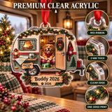 Personalized RV Dog Navigator Acrylic Ornament — Flat acrylic material