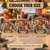 Personalized RV Dog Navigator Acrylic Ornament — Personalization example