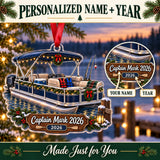 Personalized Personalized Pontoon Boat Acrylic Ornament — Personalization guide