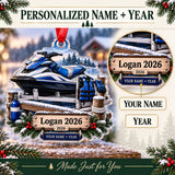 Personalized Personal Watercraft Keepsake Acrylic Ornament — Personalization guide