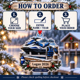 Personalized Personal Watercraft Keepsake Acrylic Ornament — Product details