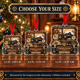 Personalized Captains Gear Chest Acrylic Ornament — Personalization example